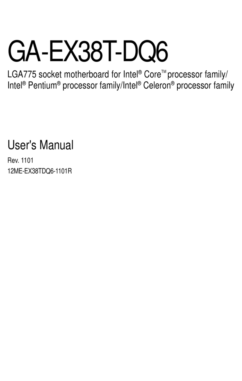 Gigabyte GA-EX38T-DQ6 user manual