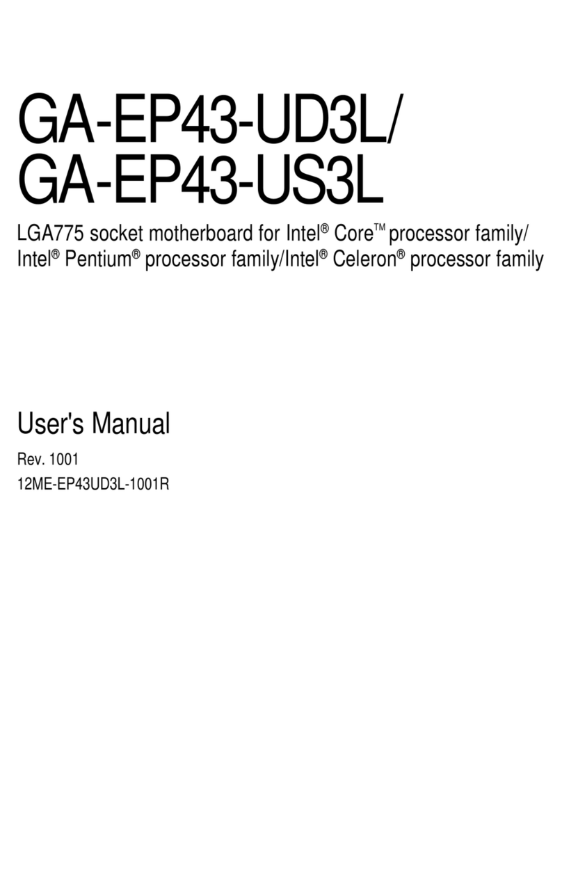 Gigabyte GA-EP43-UD3L user manual