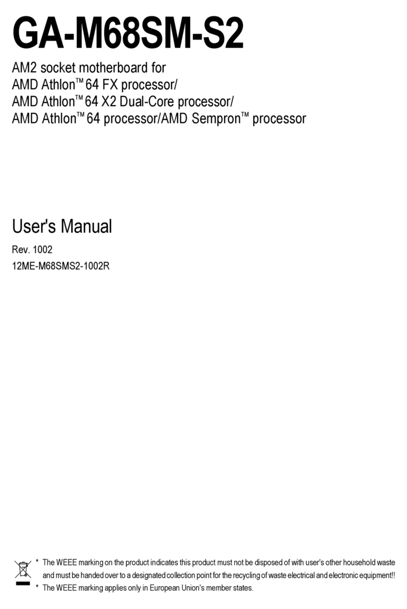 Gigabyte GA-M68SM-S2 user manual