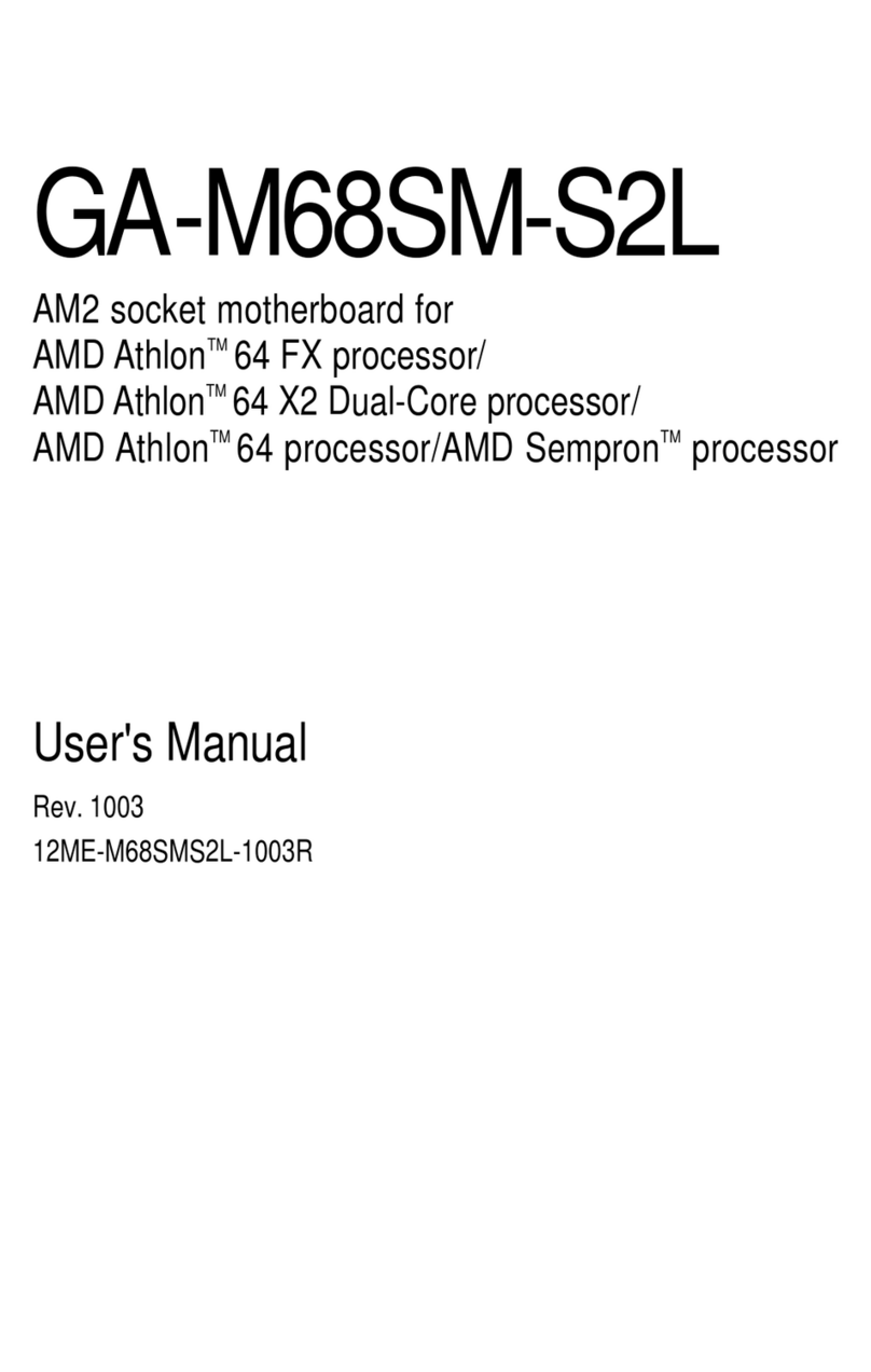 Gigabyte GA-M68SM-S2L user manual