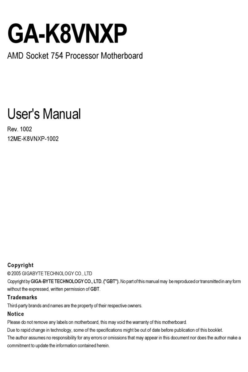 Gigabyte GA-K8VNXP user manual