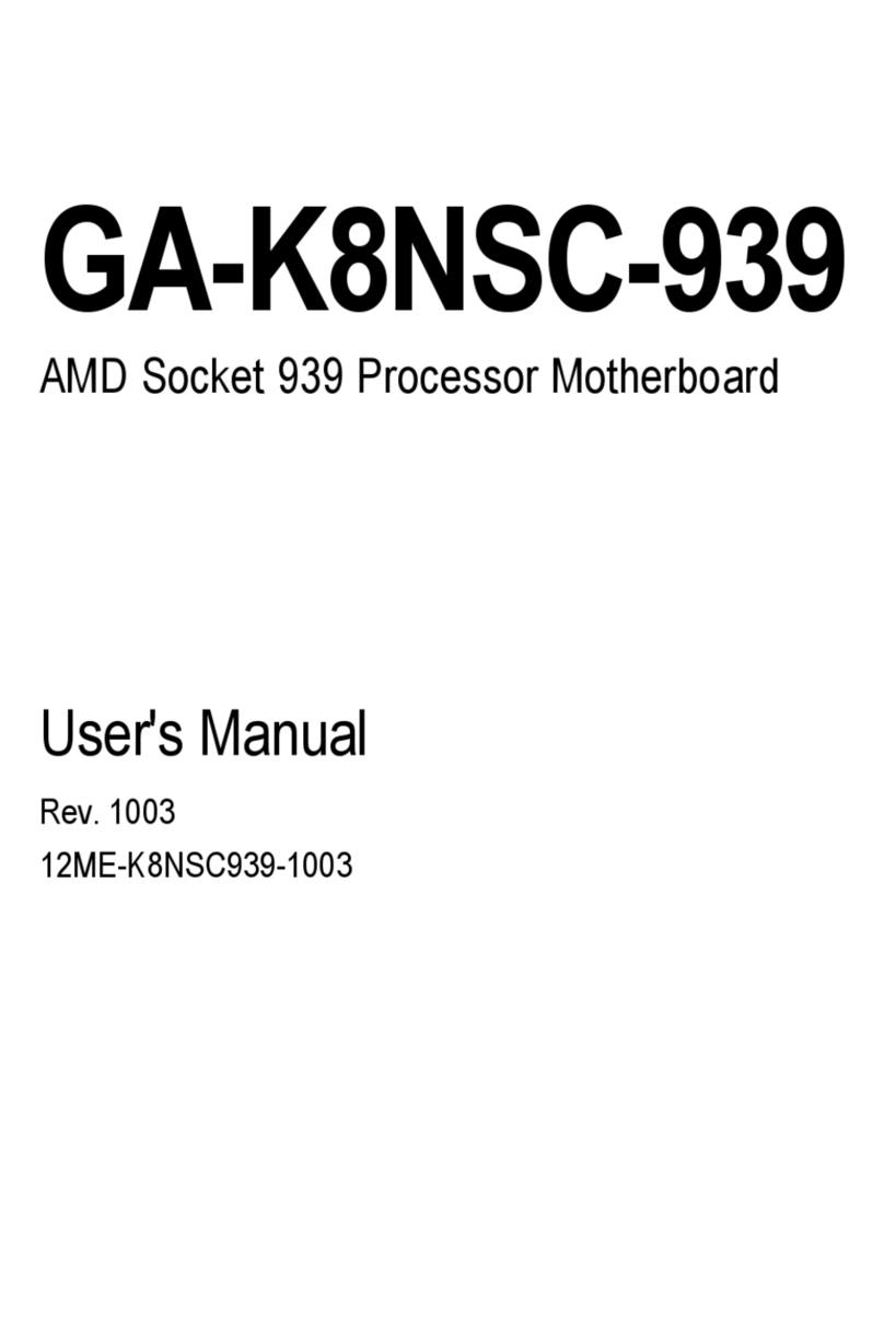 Gigabyte GA-K8NSC-939 User manual