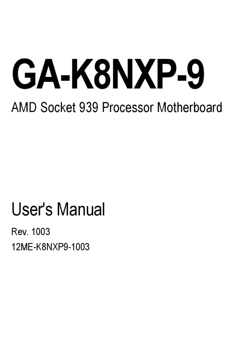 Gigabyte GA-K8NXP-9 user manual