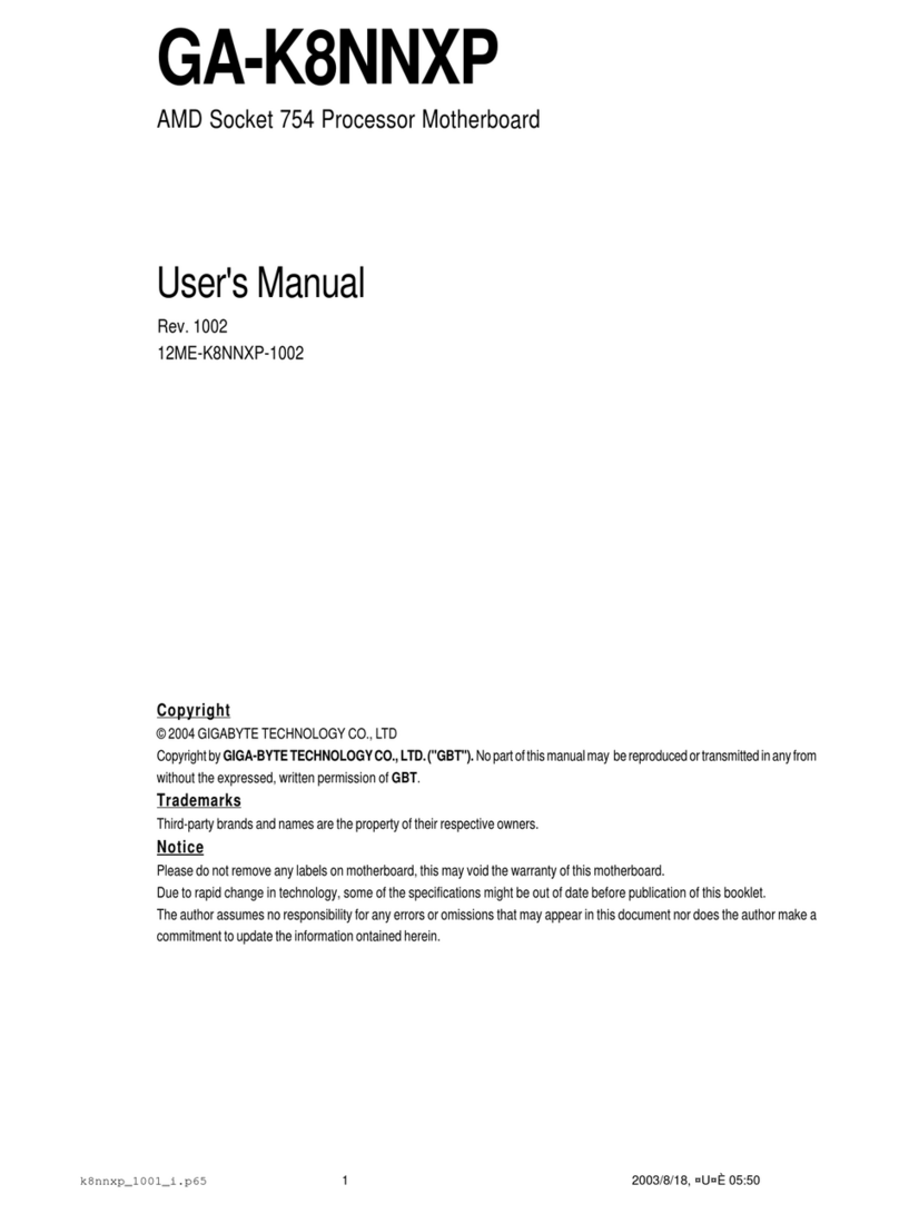Gigabyte GA-K8NNXP user manual