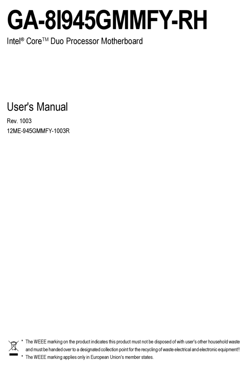 Gigabyte GA-8I945GMMFY-RH User manual