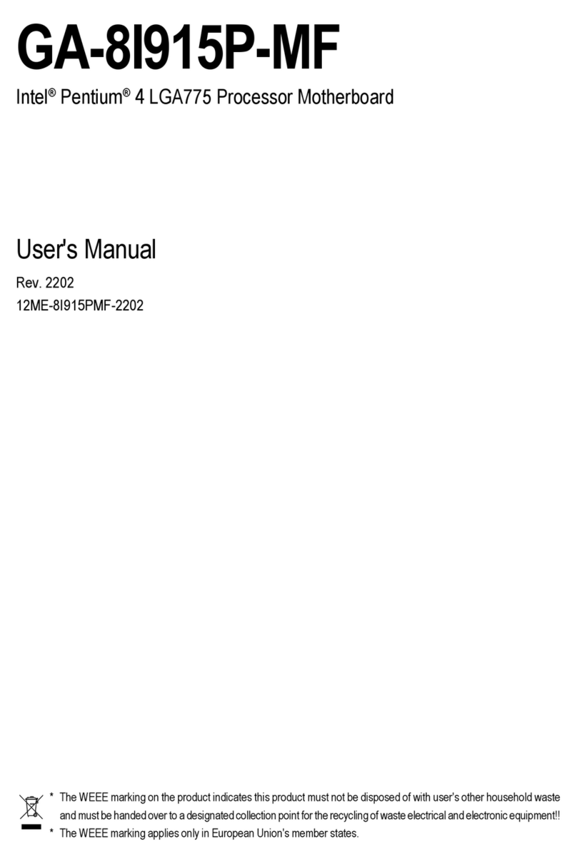 Gigabyte GA-8I915P-MF user manual