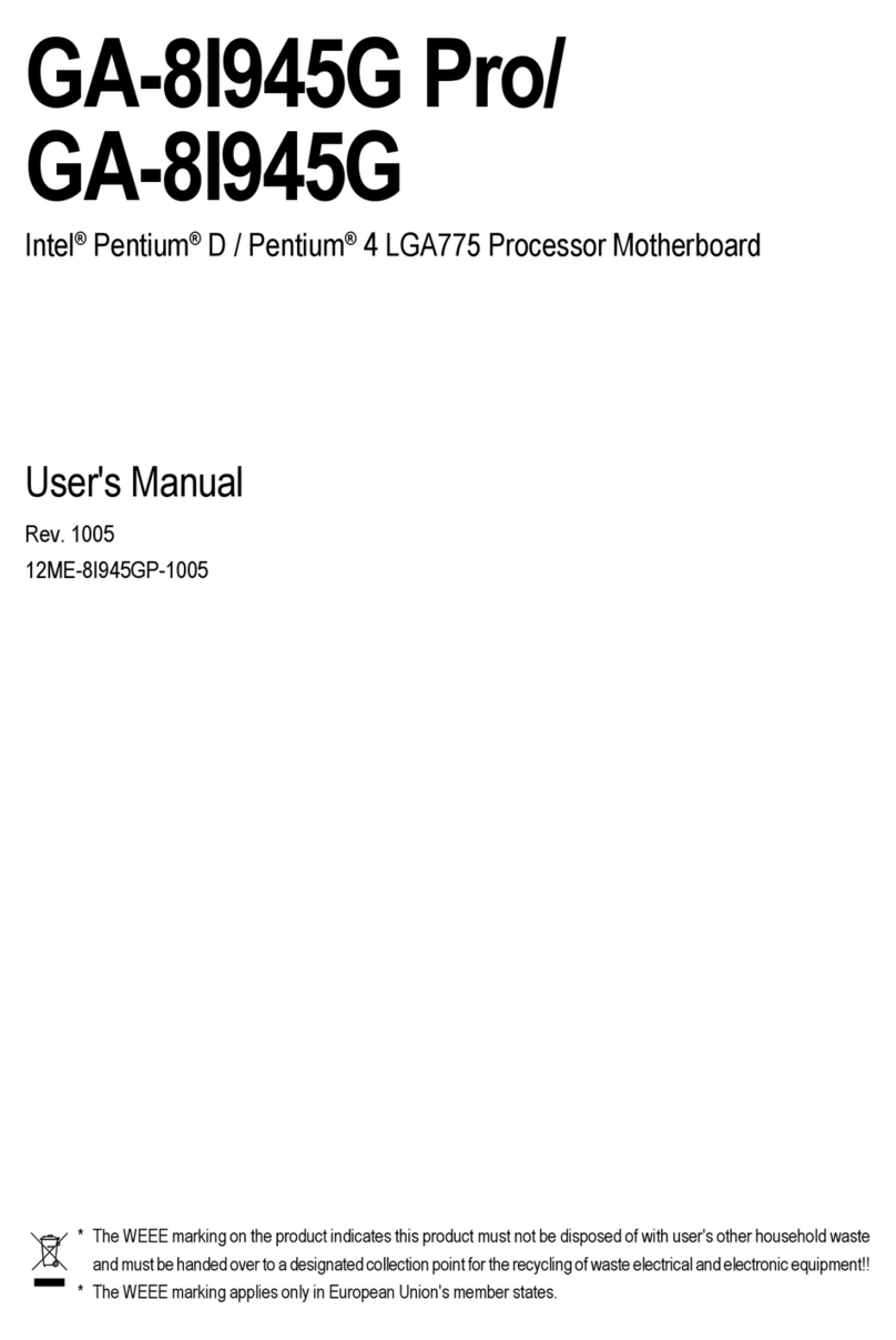 Gigabyte GA-8I945G Pro User manual