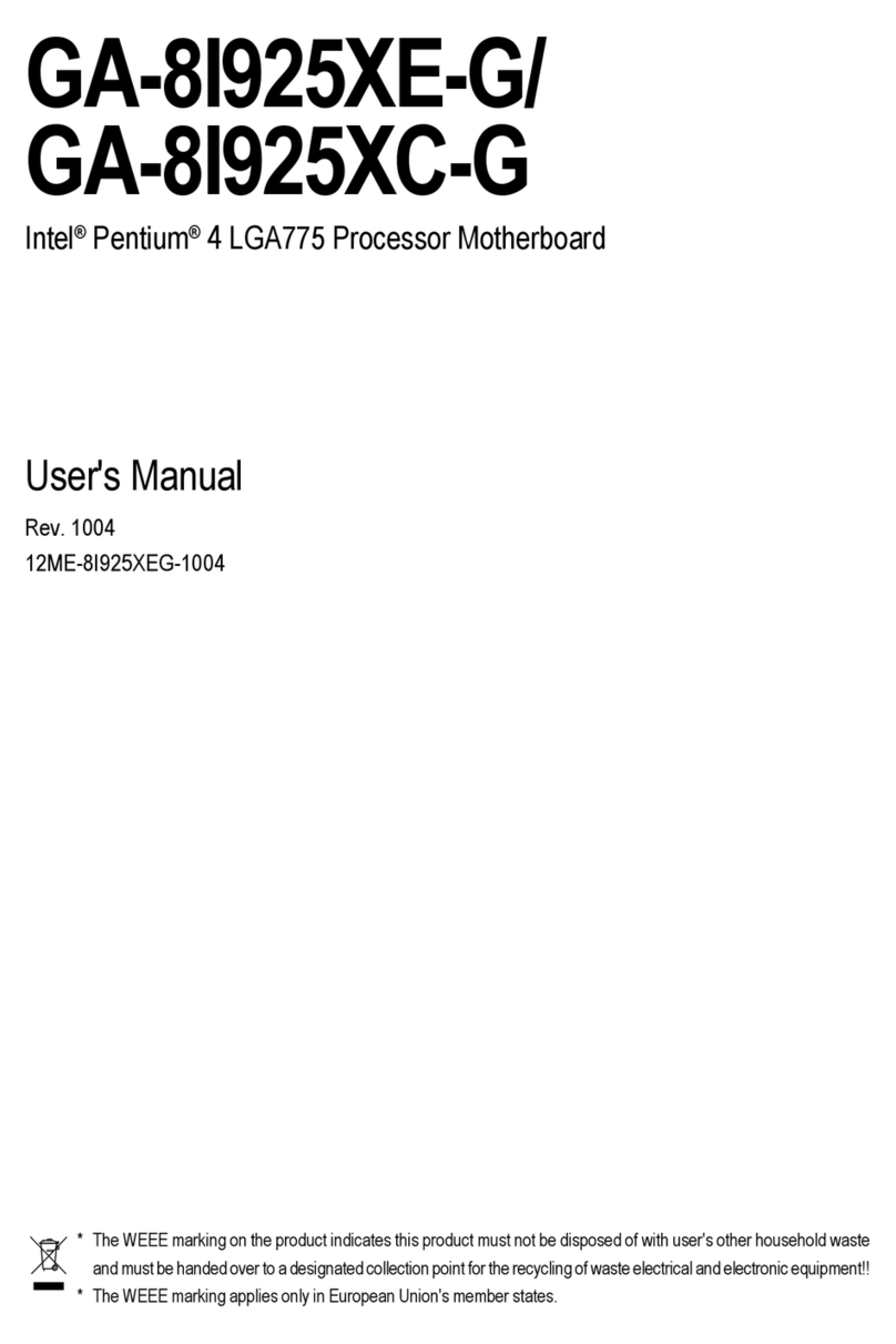 Gigabyte GA-8I925XC-G User manual