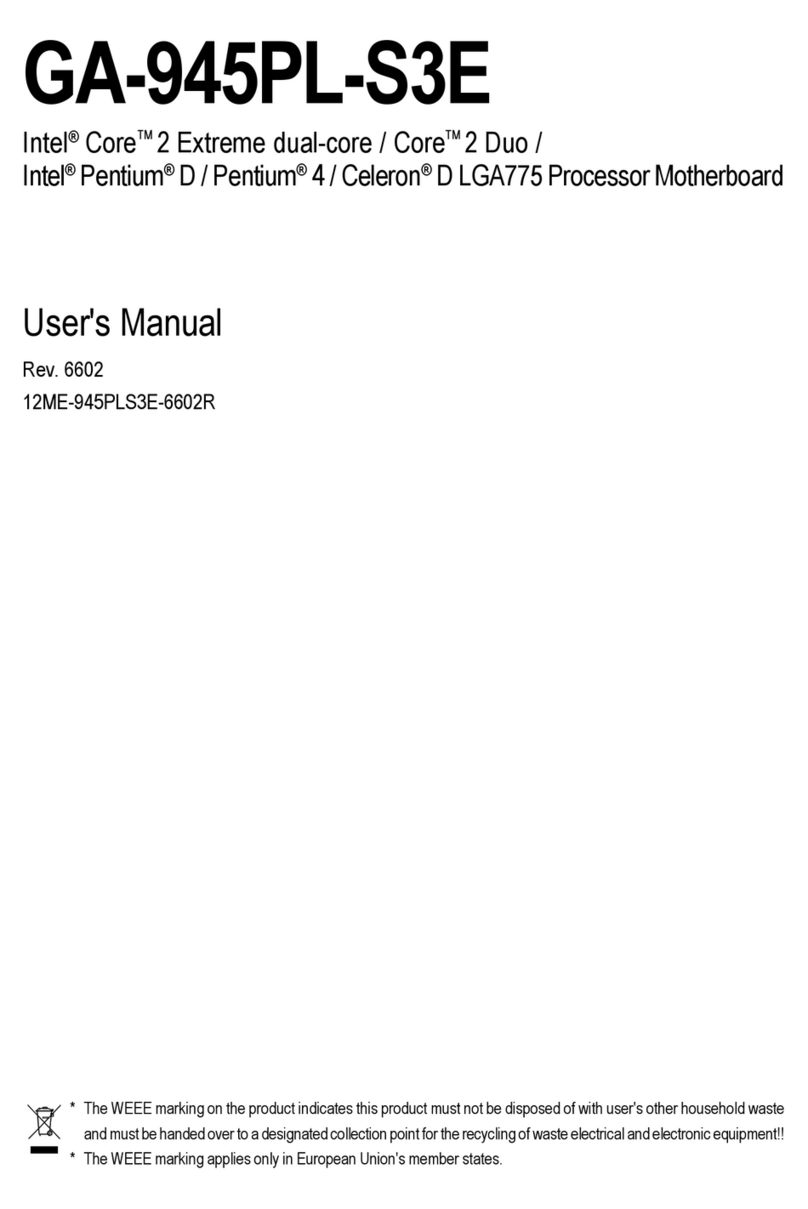 Gigabyte GA-945PL-S3E user manual