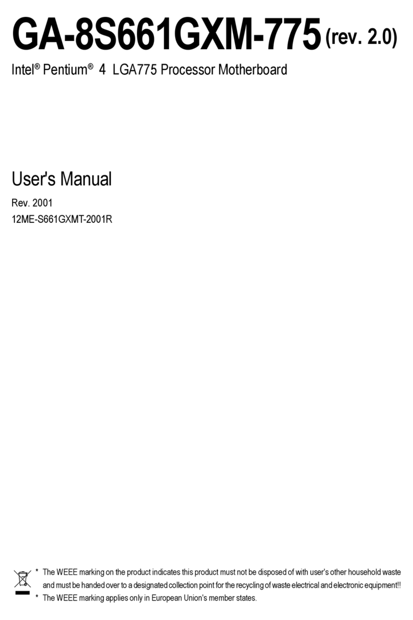 Gigabyte GA-8S661GXM-775 User manual Gigabyte GA-8S661GXM-775 User manual