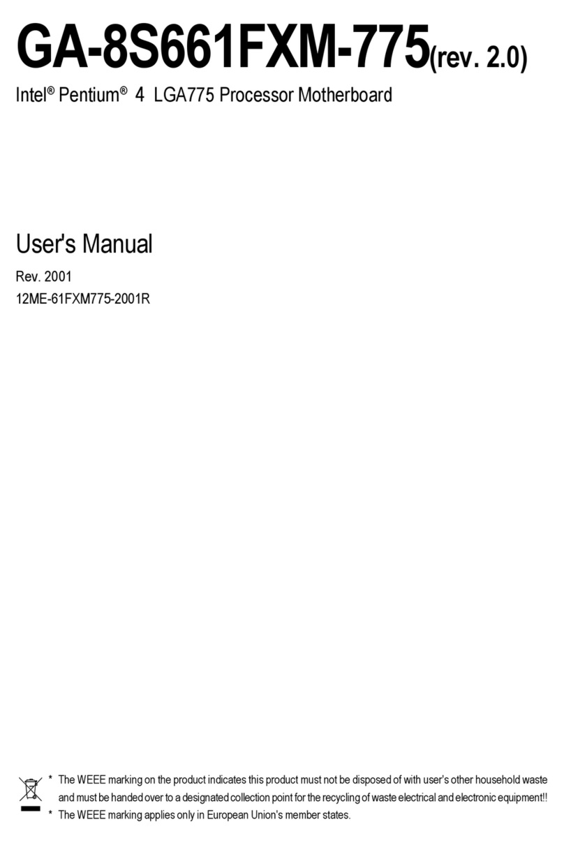 Gigabyte GA-8S661FXM-775 User manual