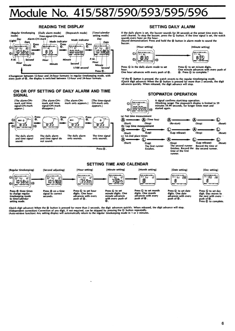 Casio QW-415 User manual Casio QW-415 User manual