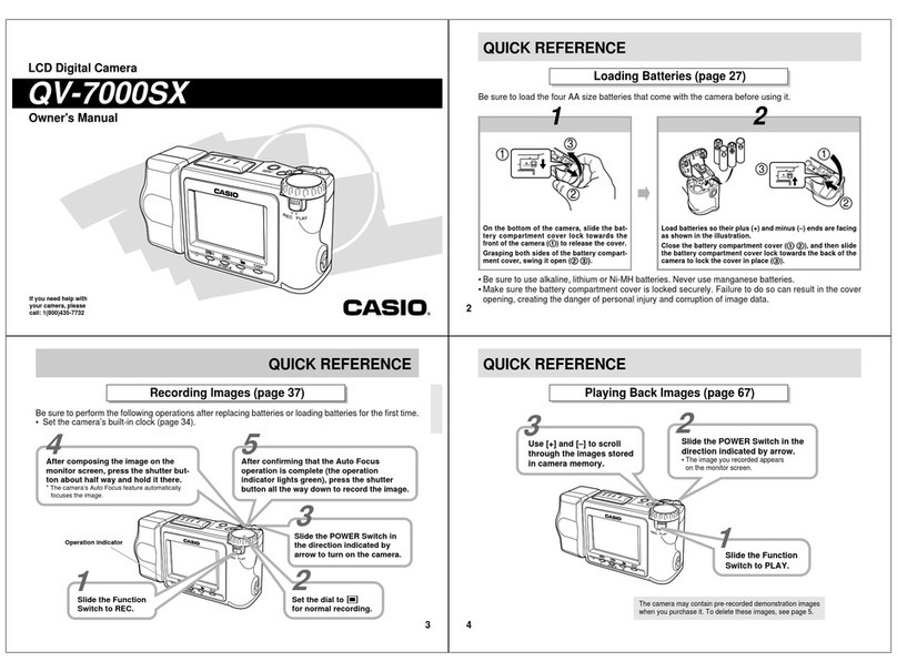 Casio QV-7000SX User manual