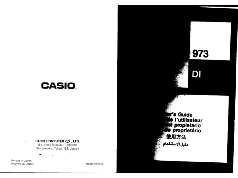 Casio QX-973 User manual