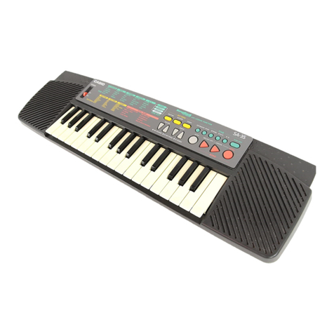 Casio SongBank SA-35 User manual Casio SongBank SA-35 User manual