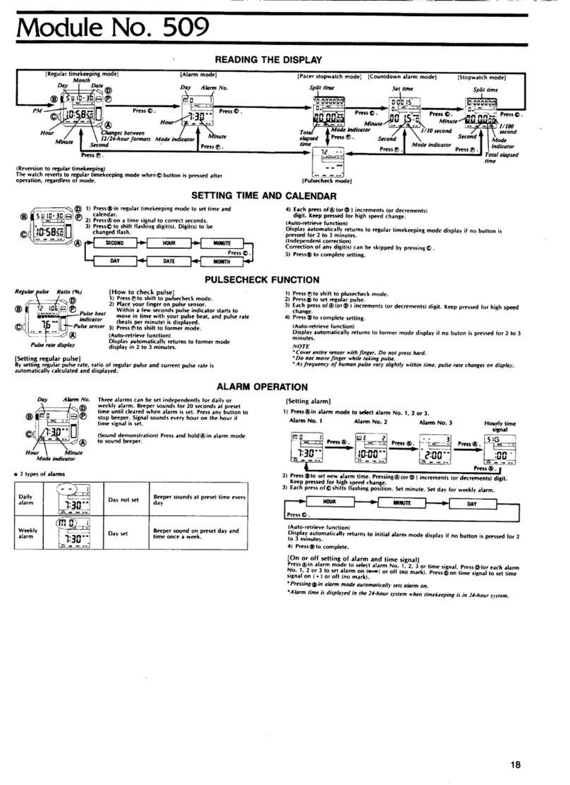 Casio QX-509 User manual