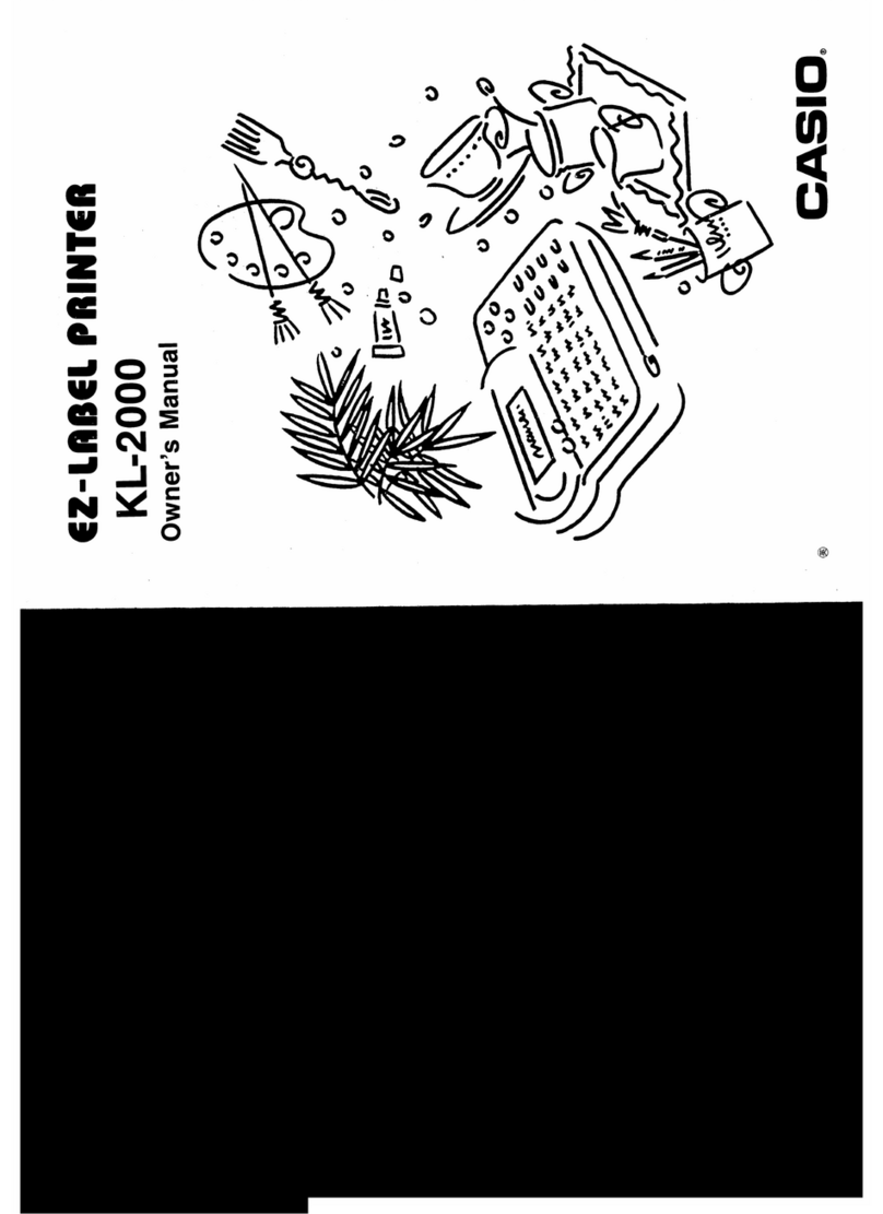 Casio KL-2000 User manual