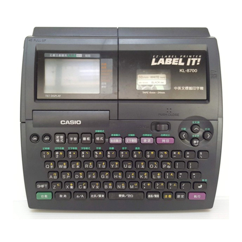 Casio KL-8700 User manual