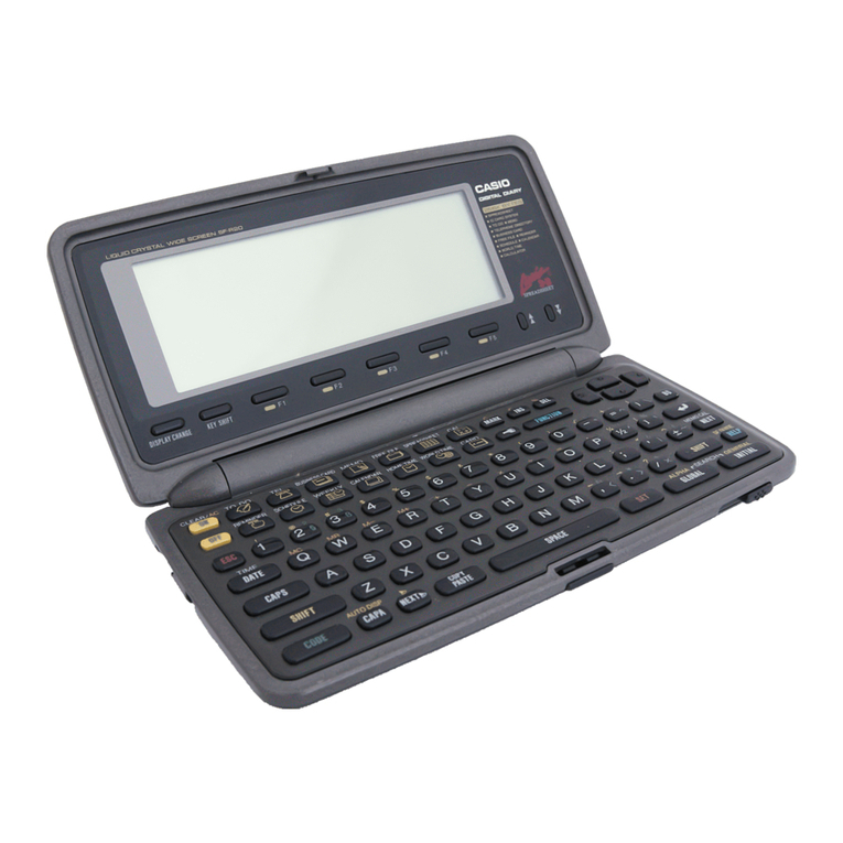 Casio SF-R20 User manual