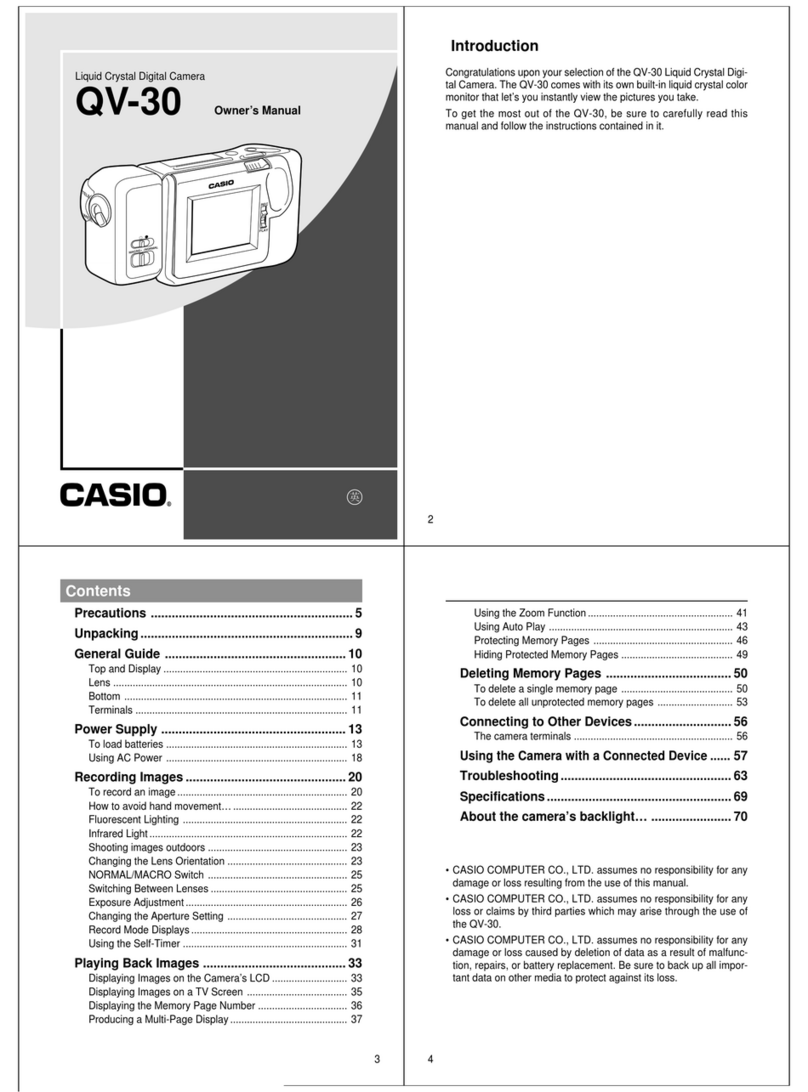 Casio QV-30 User manual