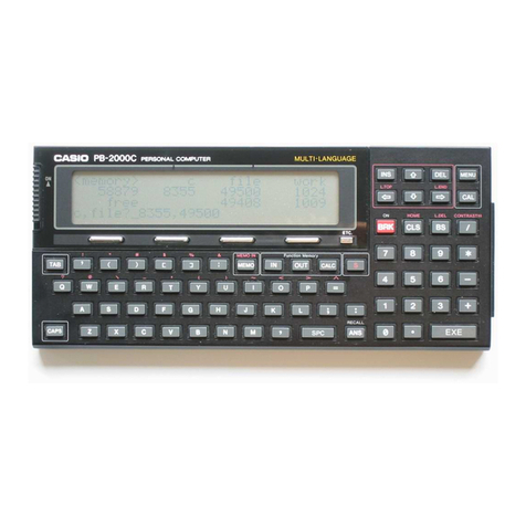 Casio PB-2000C User manual