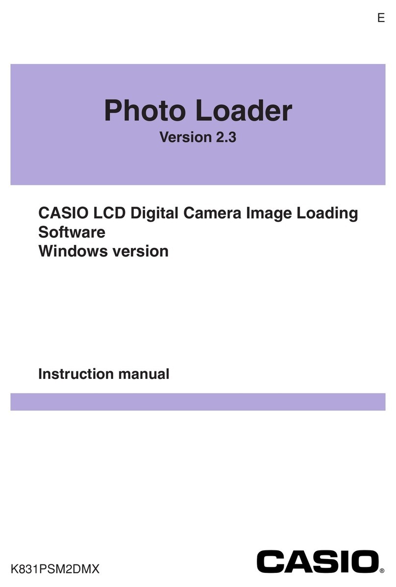 Casio PHOTO LOADER - VER.2.3 FOR WINDOWS User manual Casio PHOTO LOADER - VER.2.3 FOR WINDOWS User manual
