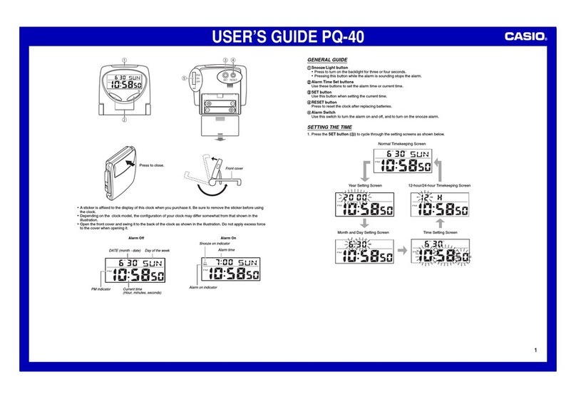 Casio PQ-40 user guide