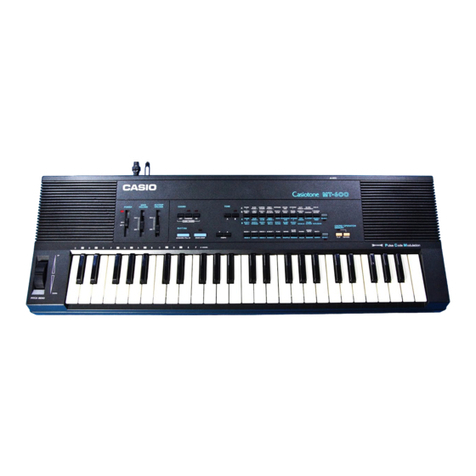 Casio Casiotone MT-600 User manual Casio Casiotone MT-600 User manual