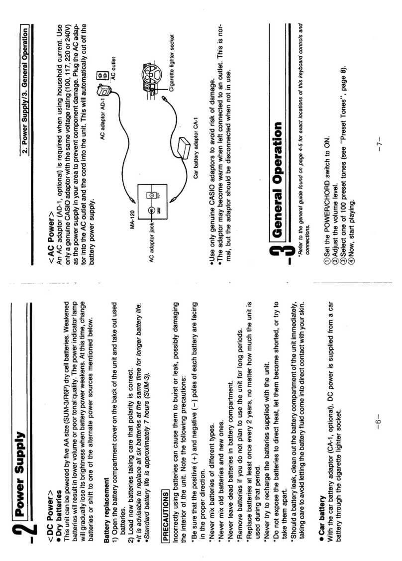 Casio MA-120 User manual