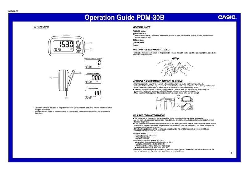 Casio PDM-30B Operation guide