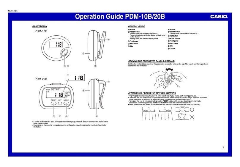 Casio PDM-10B User manual