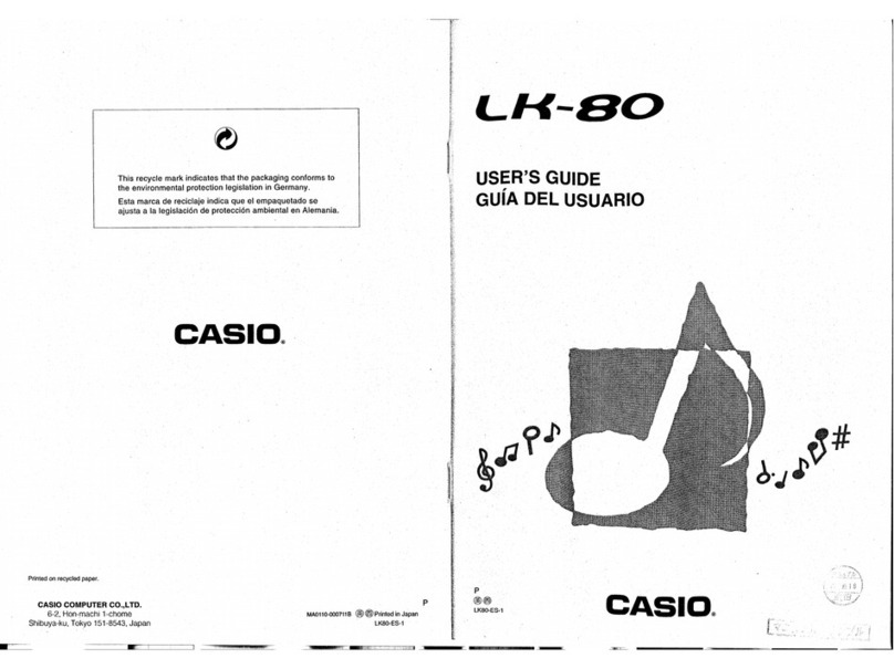 Casio LK-80 User manual