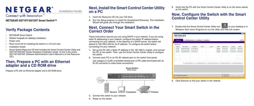 NETGEAR GS716T - ProSafe Switch User manual NETGEAR GS716T - ProSafe Switch User manual