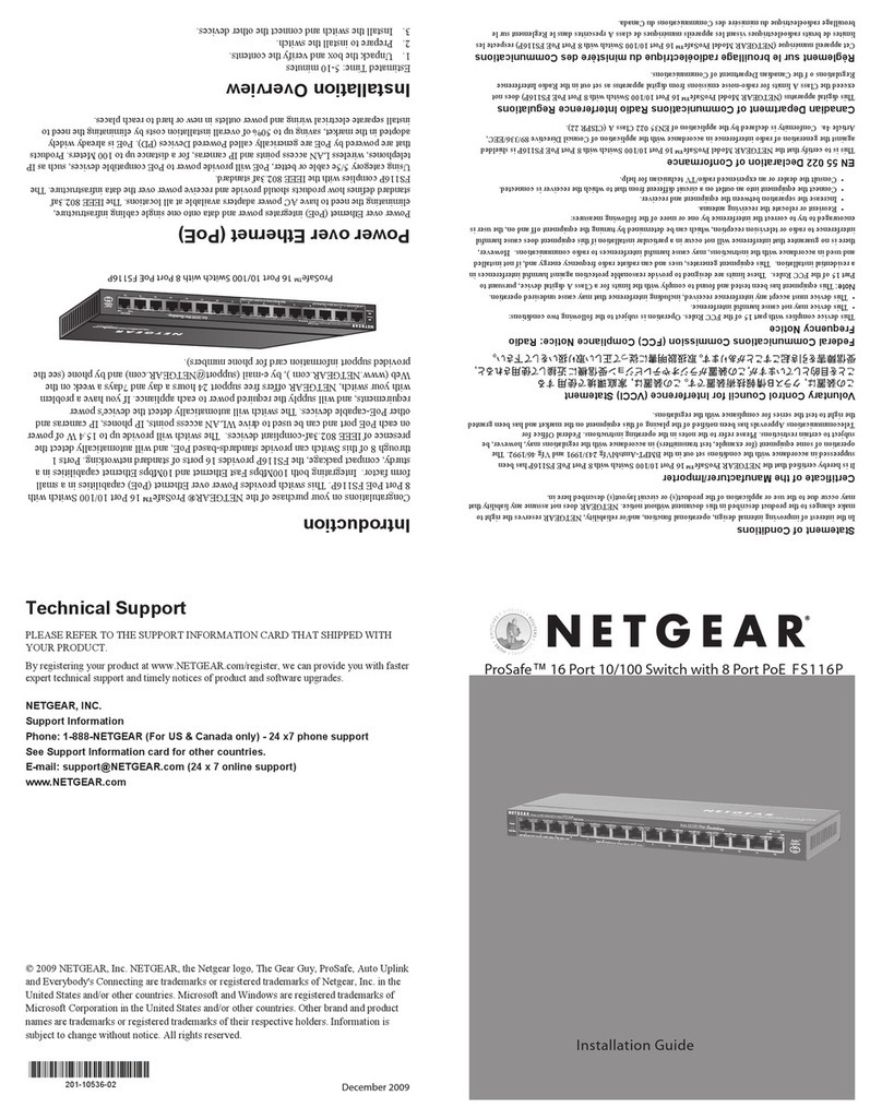NETGEAR FS116P - ProSafe 16 Port 10/100 Desktop... User manual NETGEAR FS116P - ProSafe 16 Port 10/100 Desktop... User manual