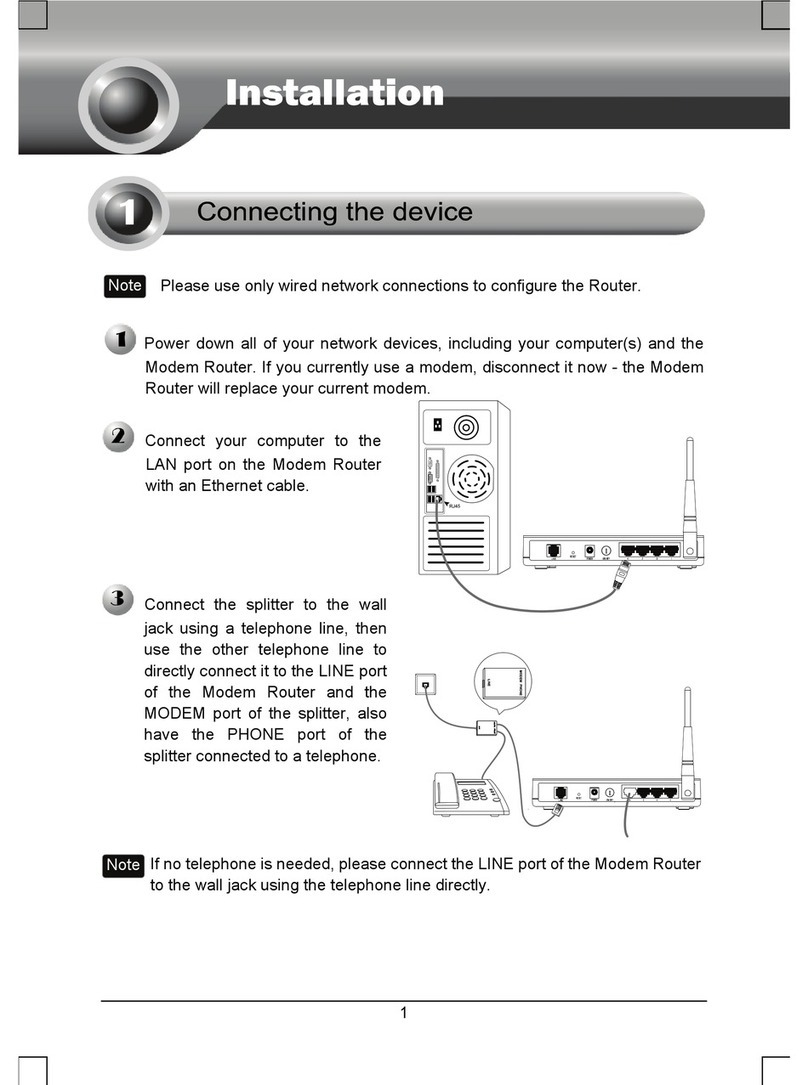 TP-Link TD-W8950ND Quick installation guide