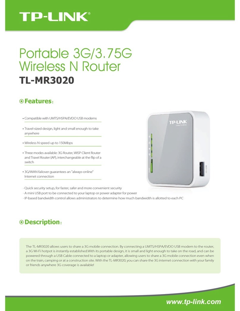 TP-Link TL-MR3020 Specifications