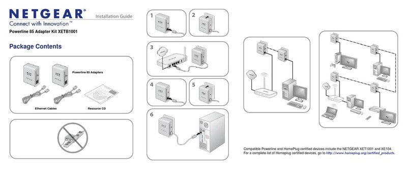 NETGEAR XETB1001 - 85 MBit/s Powerline Network... installation guide