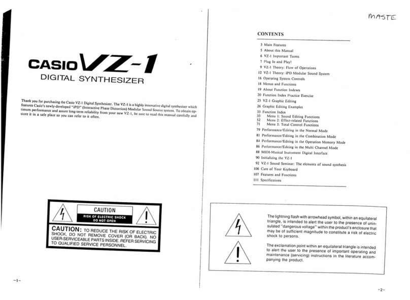 Casio VZ-1 user manual