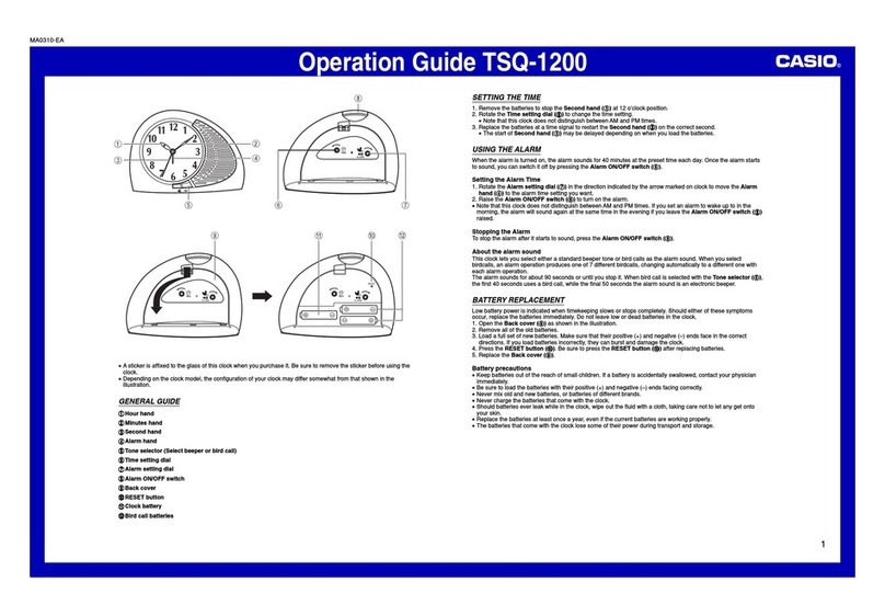 Casio TSQ-1200 User manual