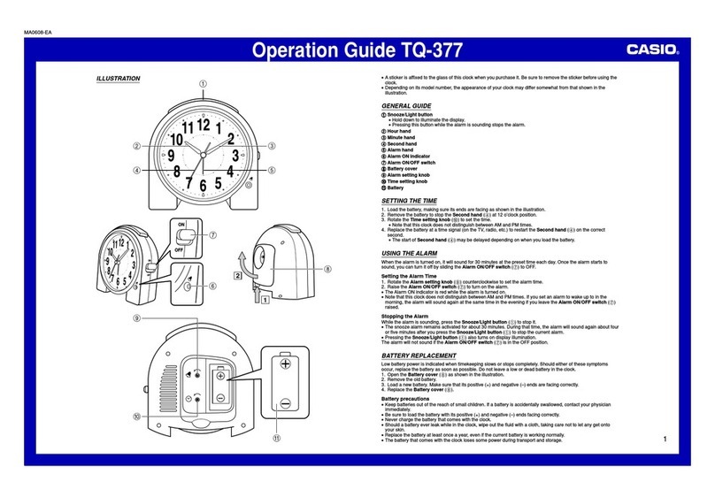 Casio TQ-377 User manual