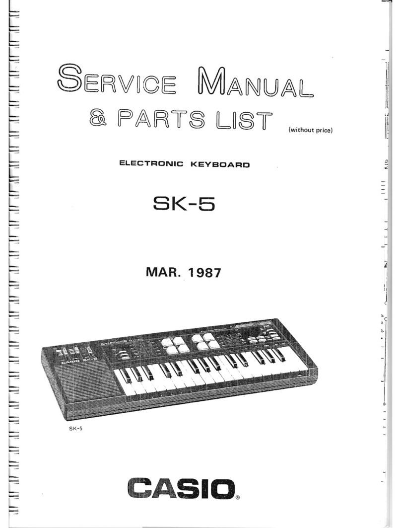 Casio SK-5 - SERVICE User manual
