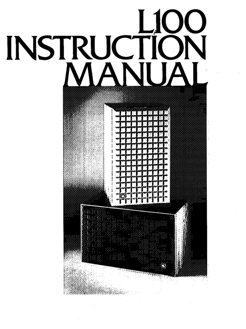 JBL L100 CENTURY manual