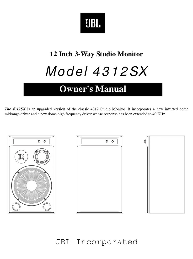 JBL 4312SX User manual