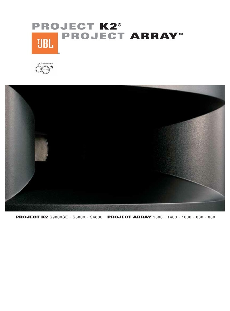 JBL 1000 ARRAY User manual