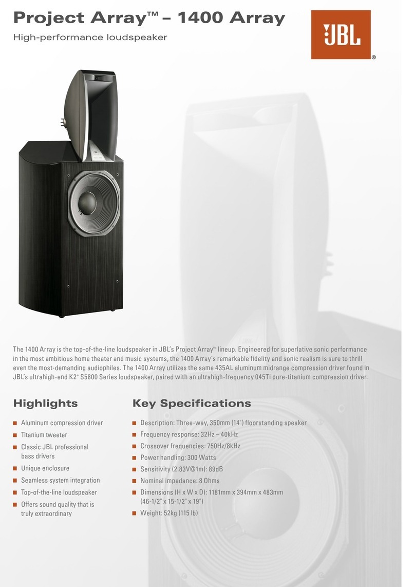 JBL 1400 ARRAY datasheet