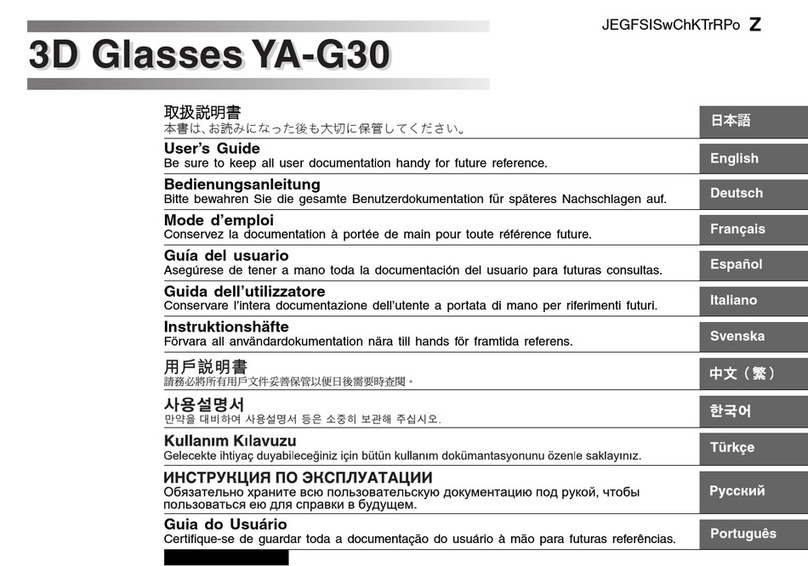 Casio YA-G30 User manual