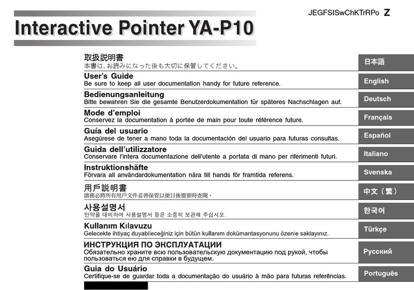 Casio YA-P10 user guide