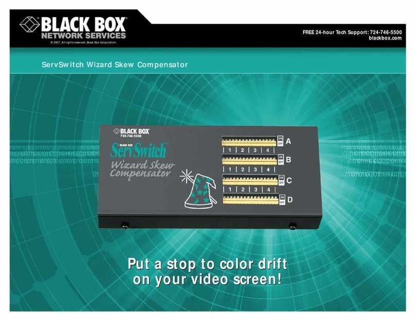 Black Box ACU5100A User manual Black Box ACU5100A User manual