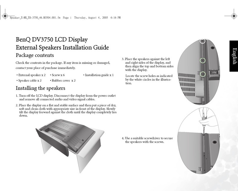 BenQ DV3750 User manual