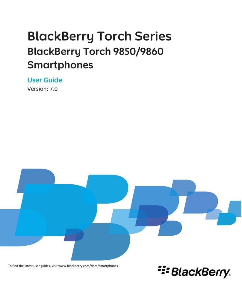 Blackbe;rry Torch 9850 User manual